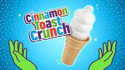 cinnamon toast crunch dairy queen dipped cone