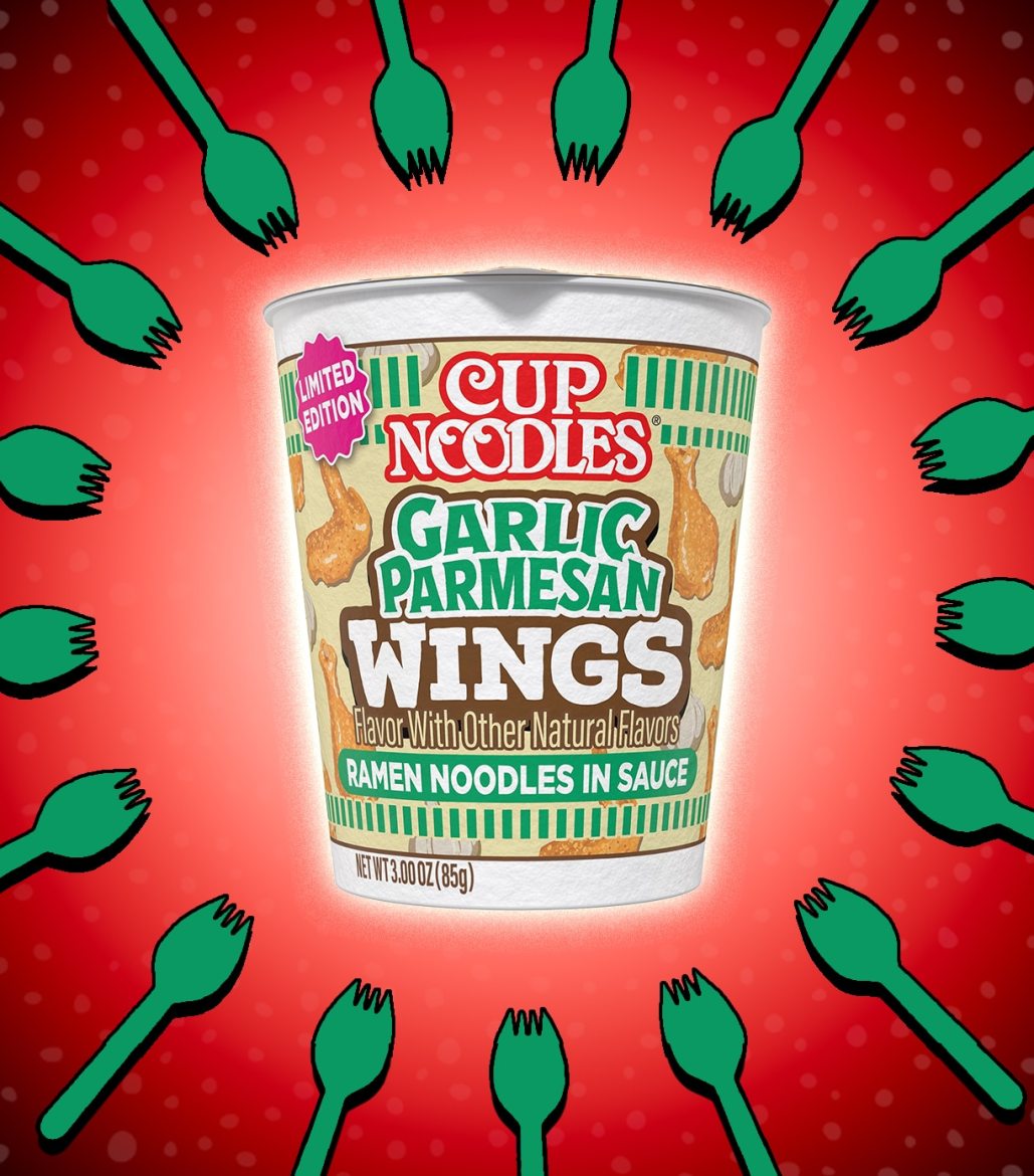 Garlic Parmesan Wings Cup Noodles