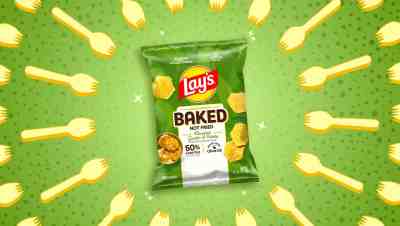lay's roasted garlic & herb baked lay's