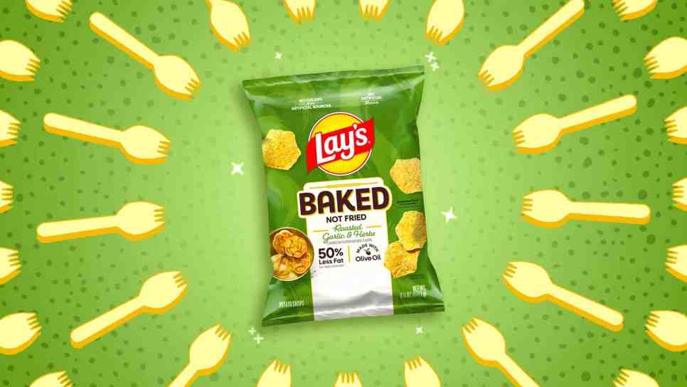 lay's roasted garlic & herb baked lay's