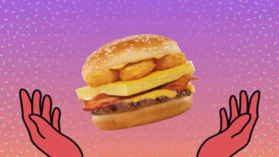 breakfast whopper: cheddar hash whopper