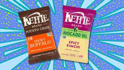 new kettle brand chips: spicy kimchi and smoky buffalo