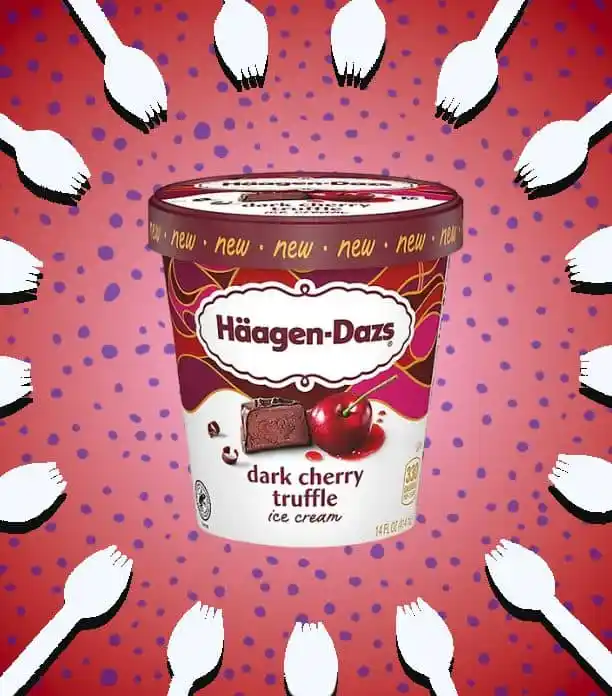 haagen dazs dark cherry truffle ice cream review