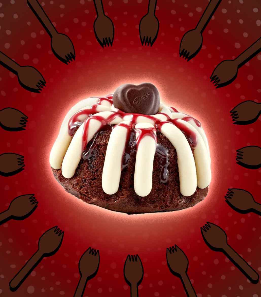 Nothing Bundt Cakes Chocolate Raspberry Heart Made with DOVE®