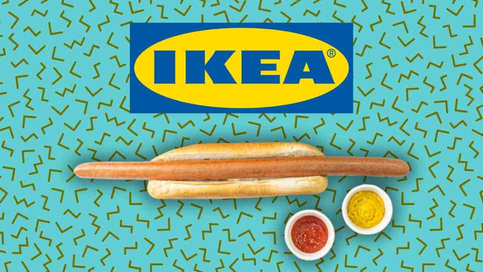 ikea half meter hot dog