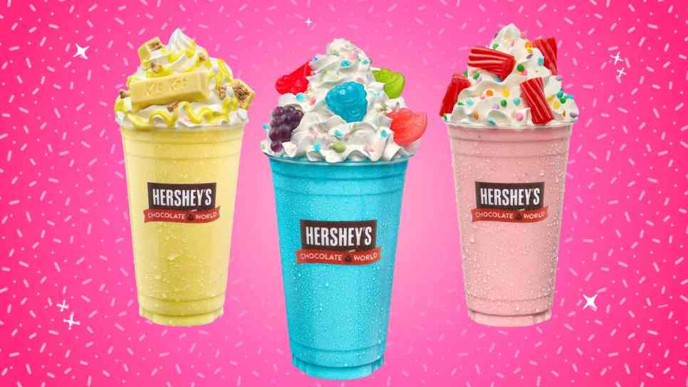 hershey's chocolate world seasonal milkshakes