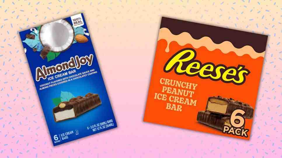 reese's and almond joy ice cream bars