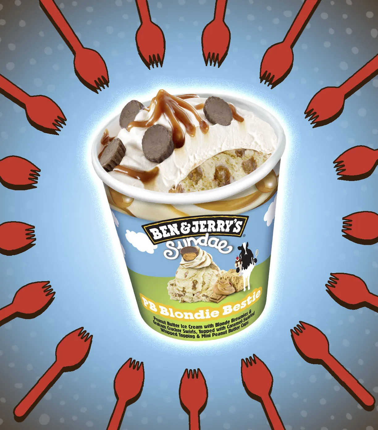 Ben & Jerry's Sundae: PB Blondie Bestie