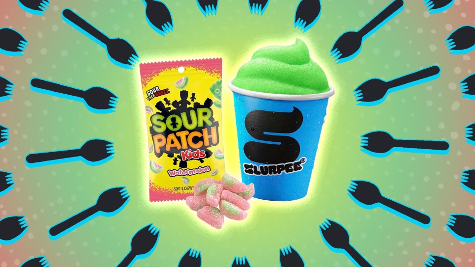 Sour Patch Kids Watermelon Slurpee