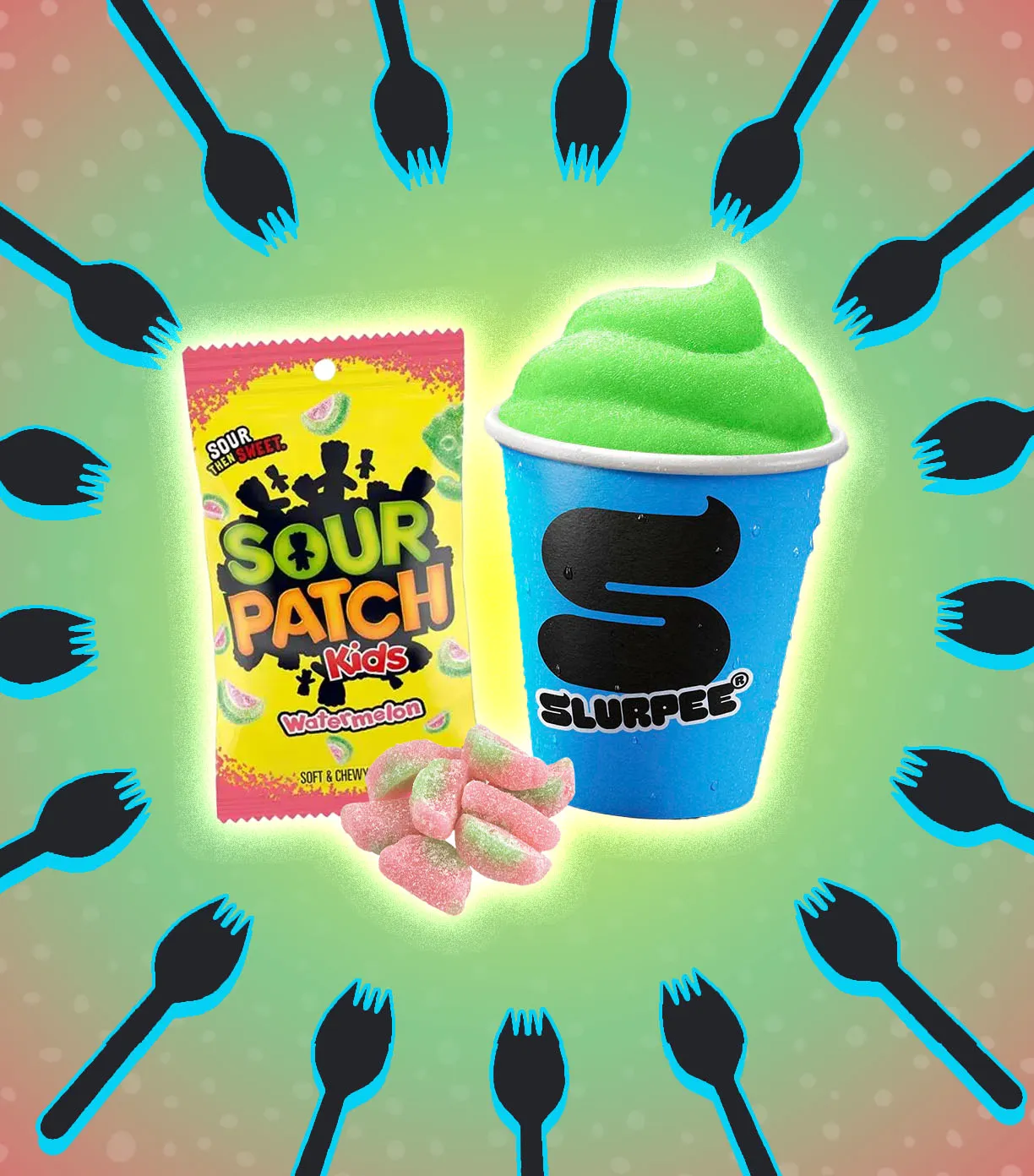 Sour Patch Kids Watermelon Slurpee