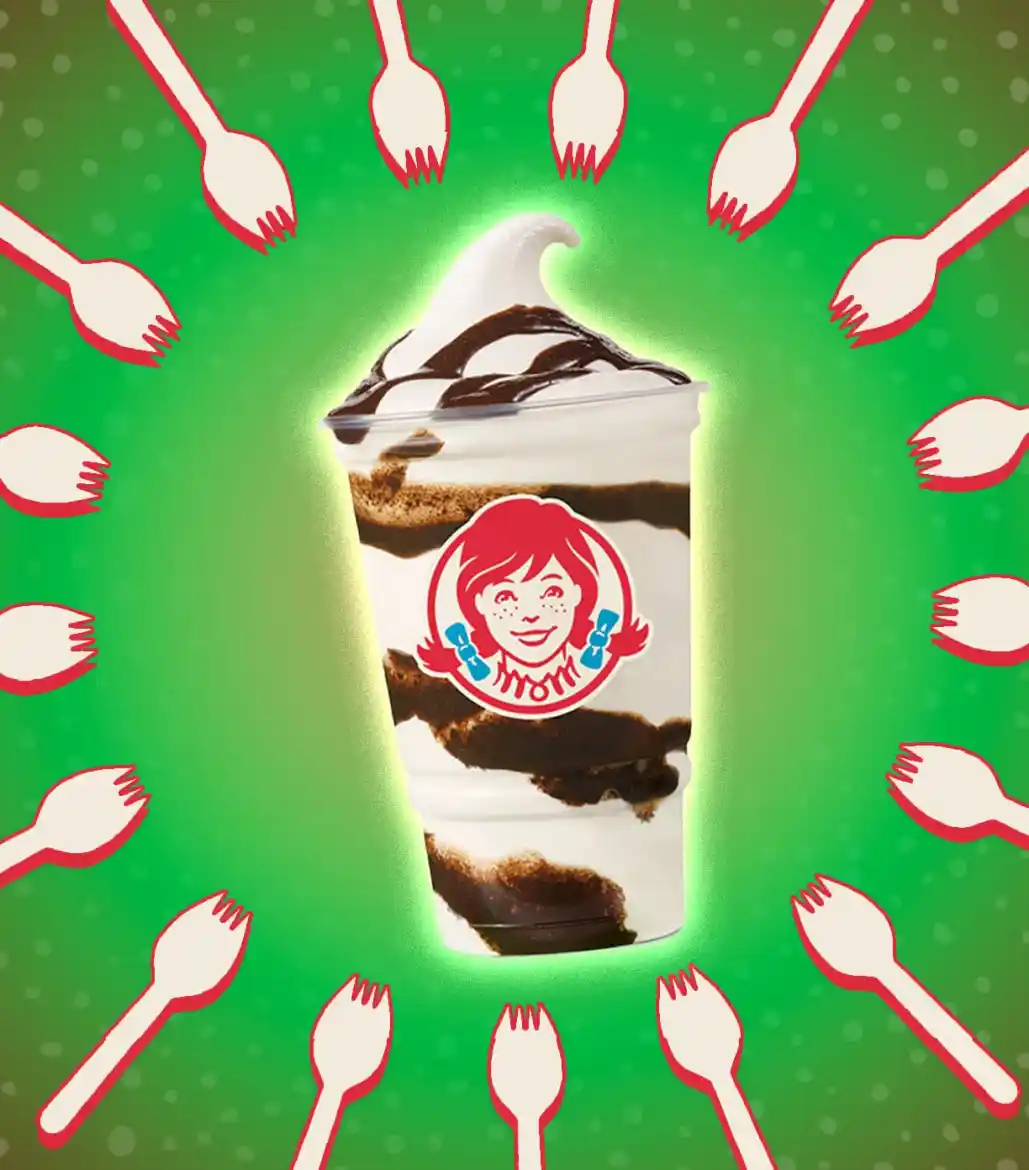 Wendy's Thin Mints Frosty Swirl