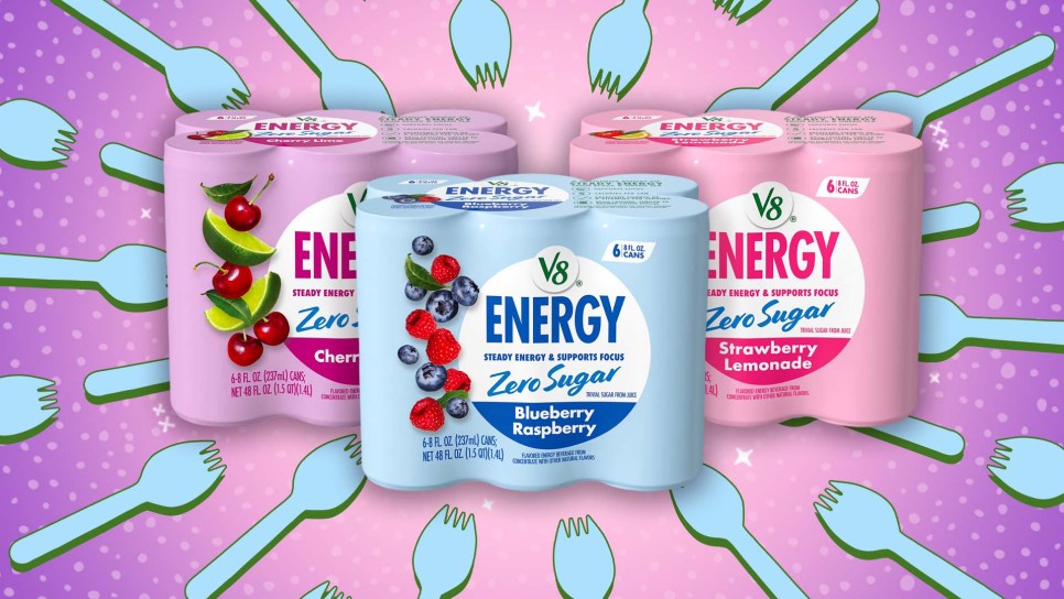 v8 zero sugar energy drinks