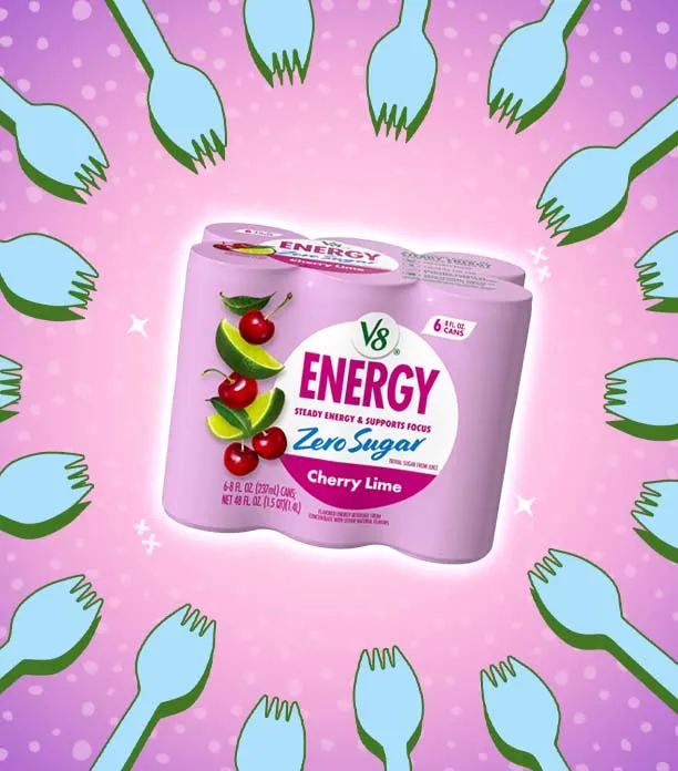 V8 Energy Zero Sugar Cherry Lime