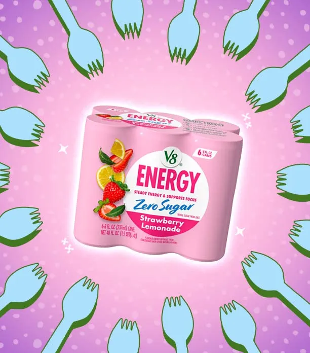V8 Energy Zero Sugar Strawberry Lemonade
