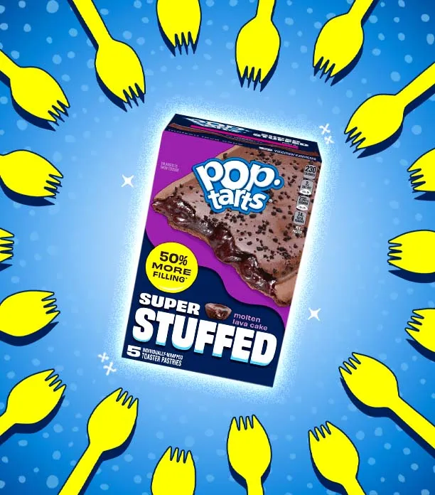 super stuffed pop tarts molten lava cake review