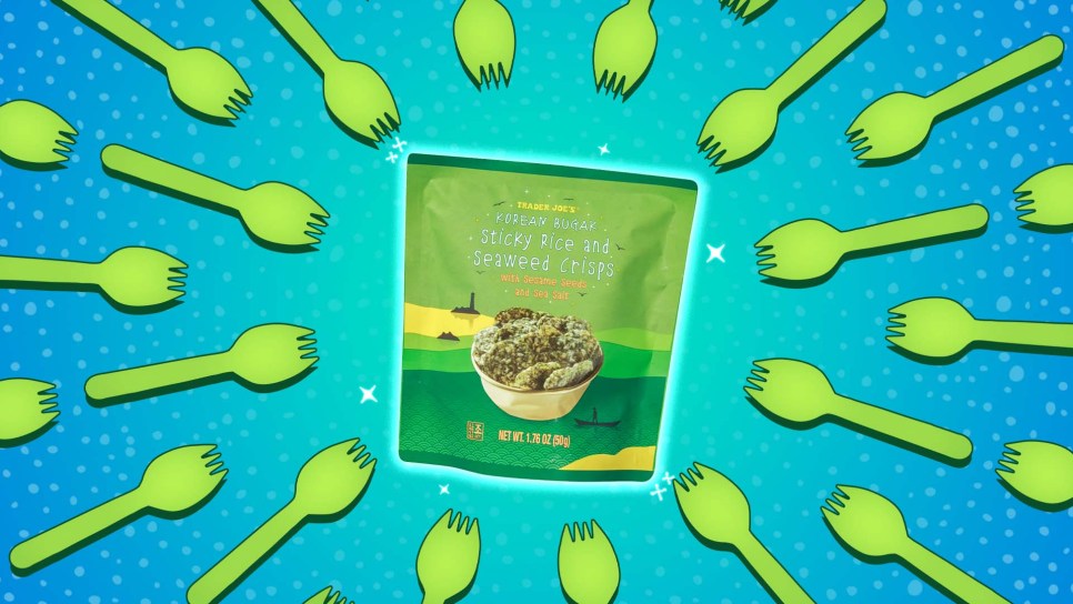 Trader Joe’s Korean Bugak Sticky Rice and Seaweed Crisps