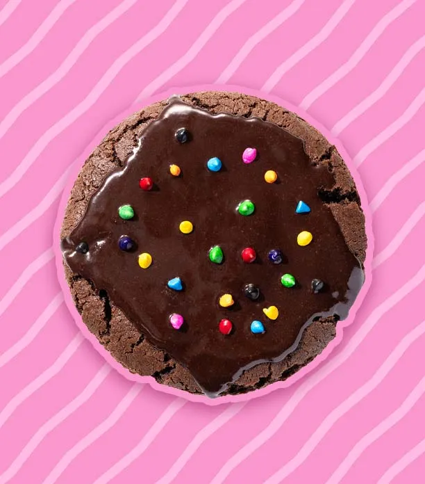 Crumbl Galaxy Brownie cookie