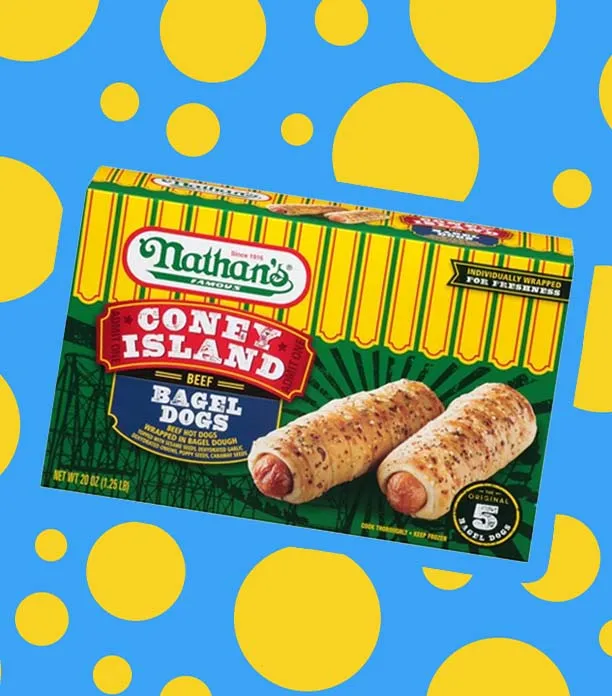 nathan's coney island bagel dogs