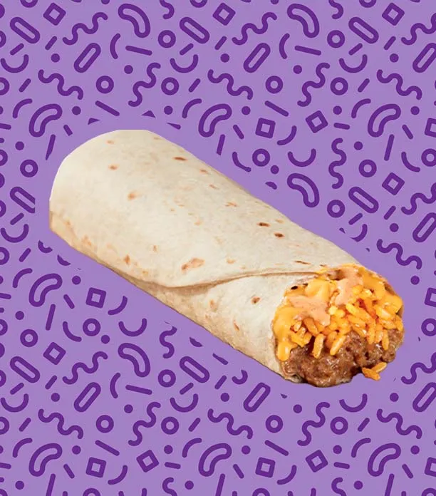 Cheesy Bean and Rice Burrito ($1.50)