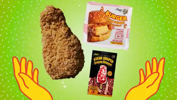 ice cream that looks like meat