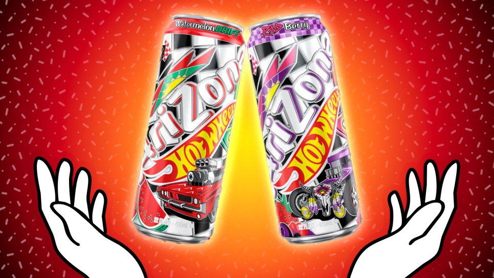 AriZona Hot Wheels Black + White Teas