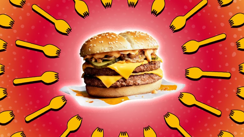 McDonald's Philly Cheese Stack Burger