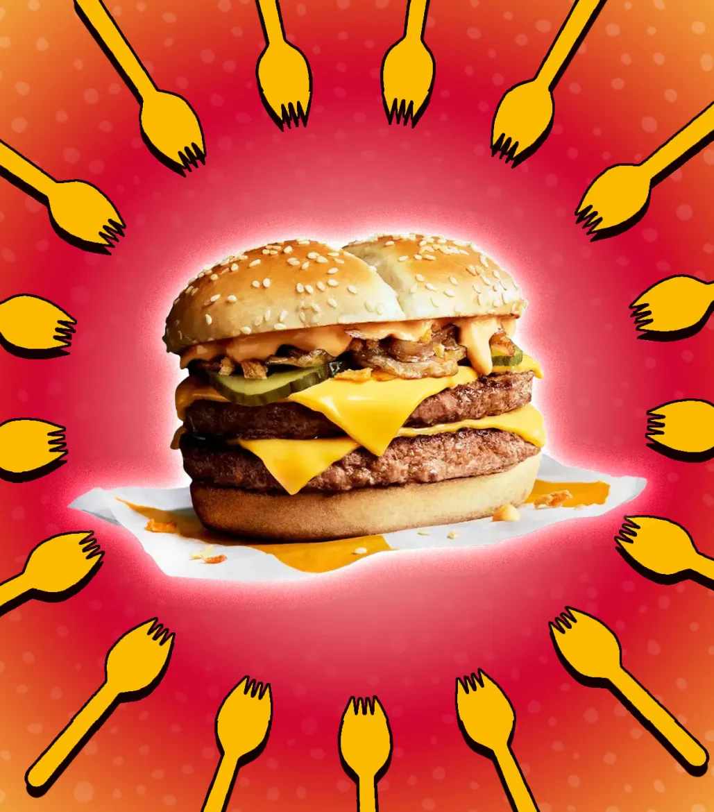 McDonald's Philly Cheese Stack Burger