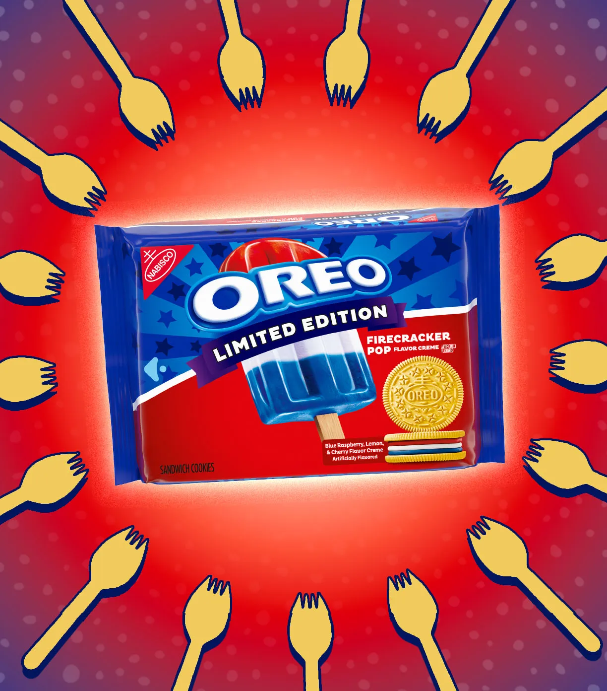 OREO Firecracker Pop Cookies