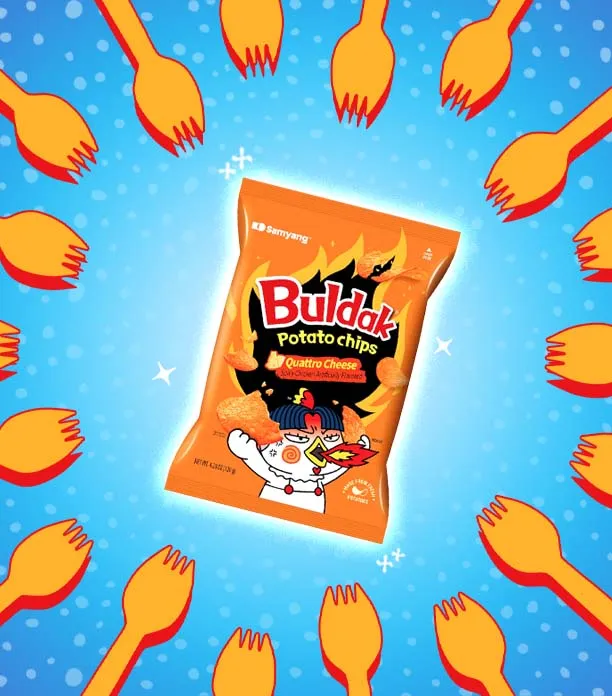 Buldak Quattro Cheese Potato Chips