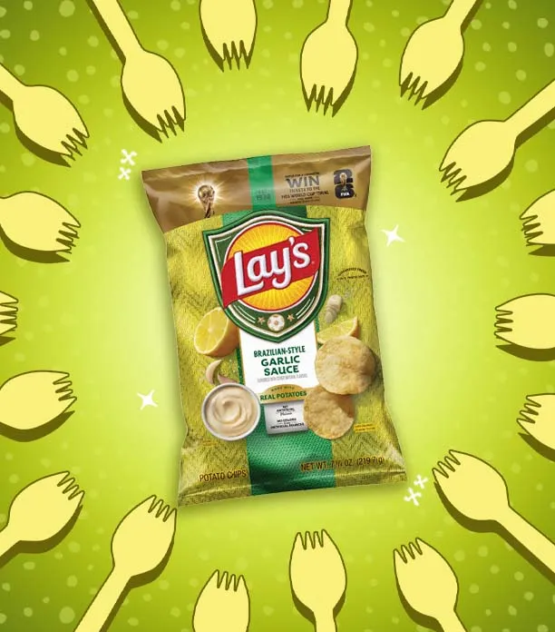lay's brazilian style garlic sauce chips review