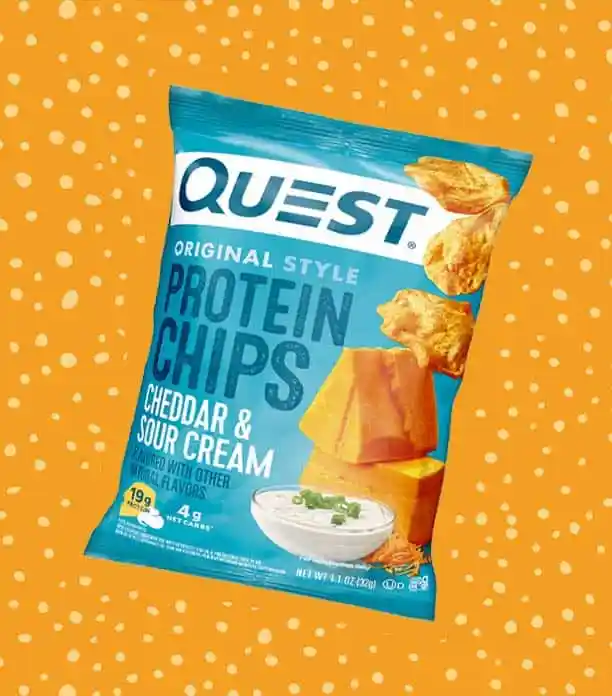 quest cheddar & sour cream chips review
