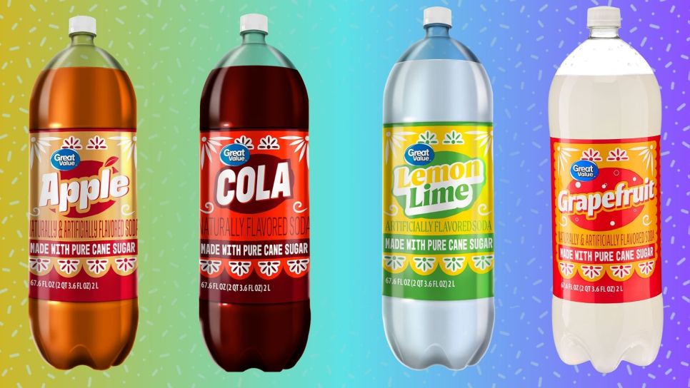 new walmart cane sugar sodas great value