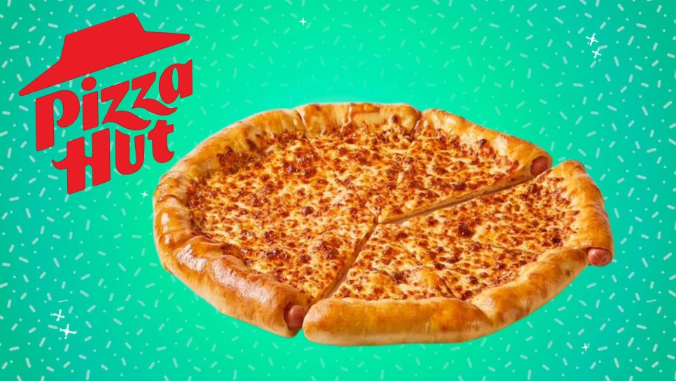 pizza hut hot dog crust pizza