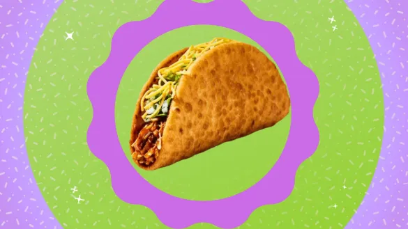 taco bell butter chicken taco