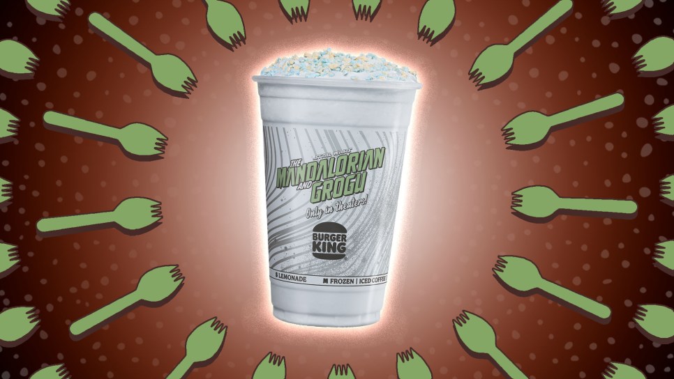 Grogu's Blue Cookie Shake