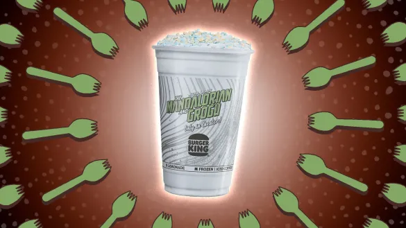 Grogu's Blue Cookie Shake