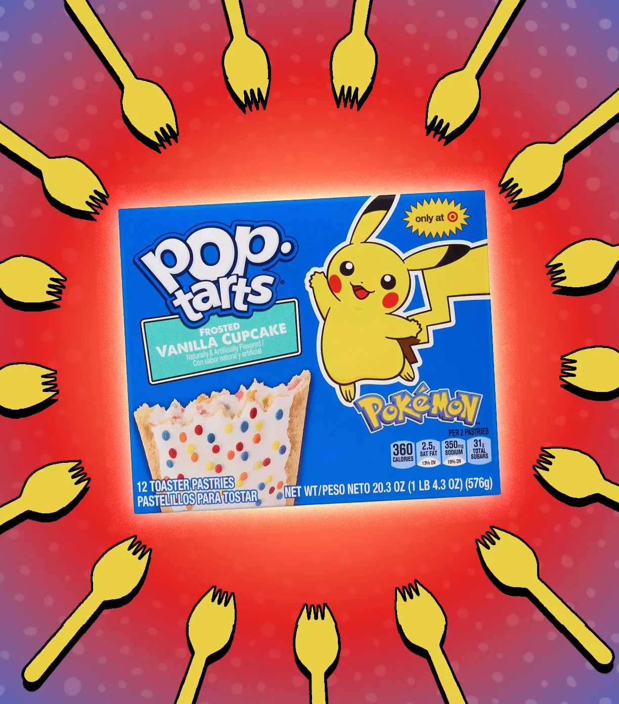 Frosted Vanilla Cupcake Pokemon Pop-Tarts