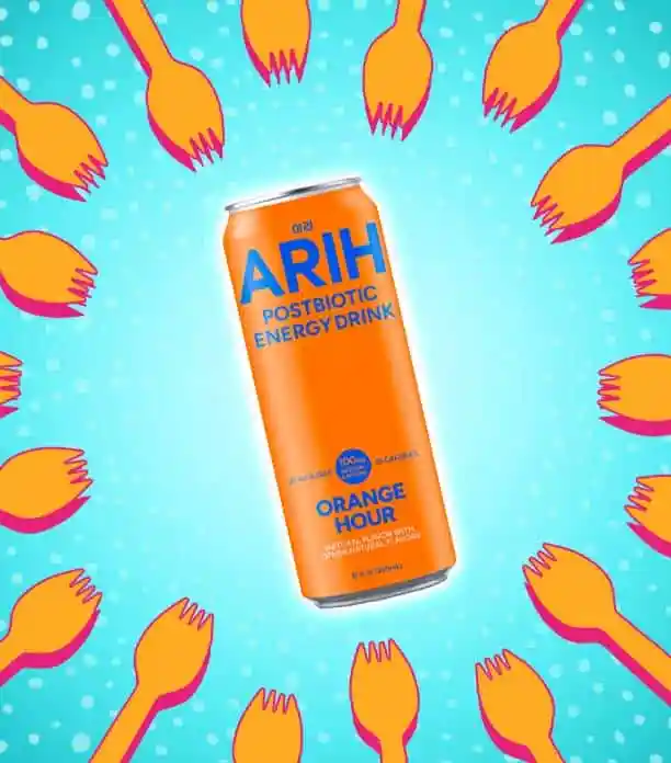 ARIH Postbiotic Energy Drink Orange Hour