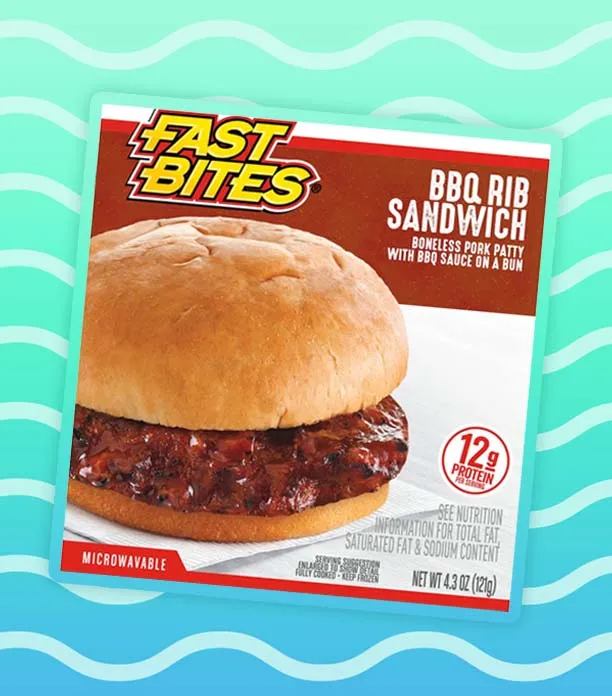 fast bites bbq rib sandwich review