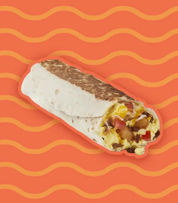 Grande Toasted Bacon Breakfast Burrito 