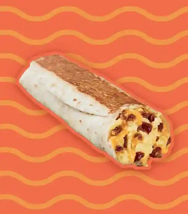 Cheesy Bacon Toasted Burrito 