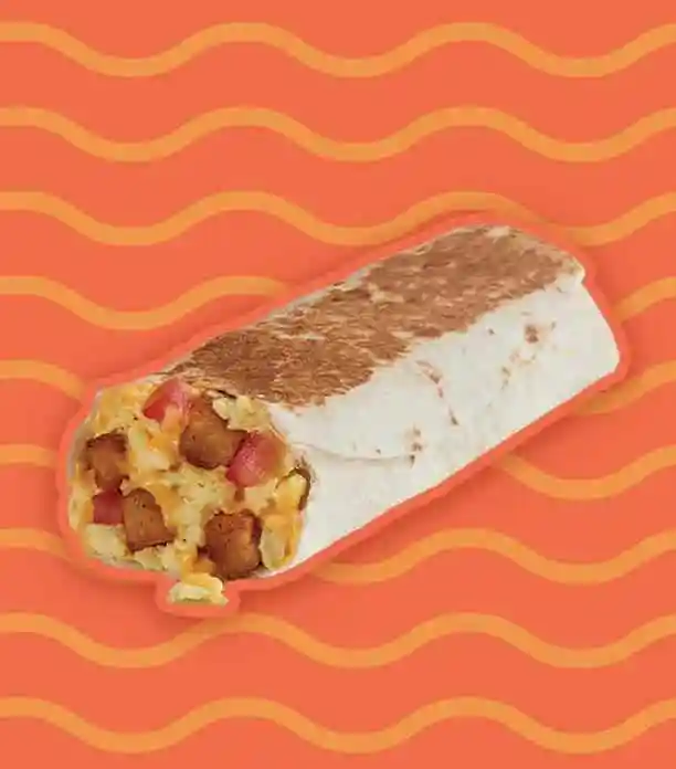 Cheesy Toasted Potato Burrito