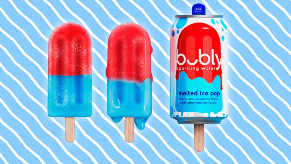bubly melted ice pop