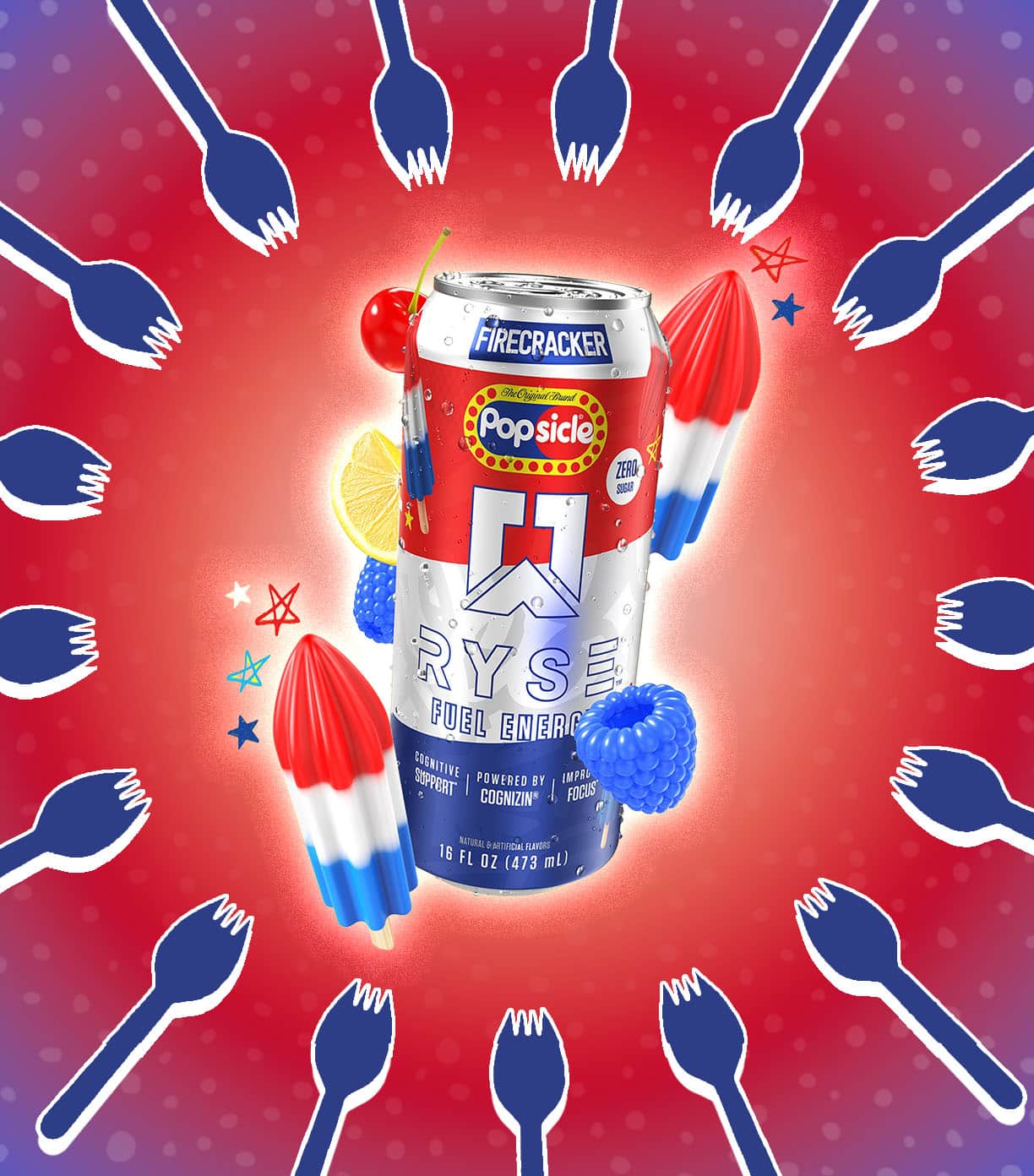 Firecracker Popsicle RYSE Fuel Energy