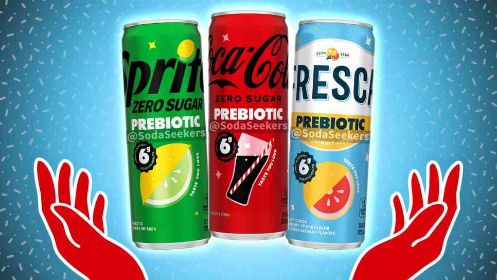 Coca-Cola Zero Sugar, Sprite Zero Sugar, and Fresca: Prebiotic Editions
