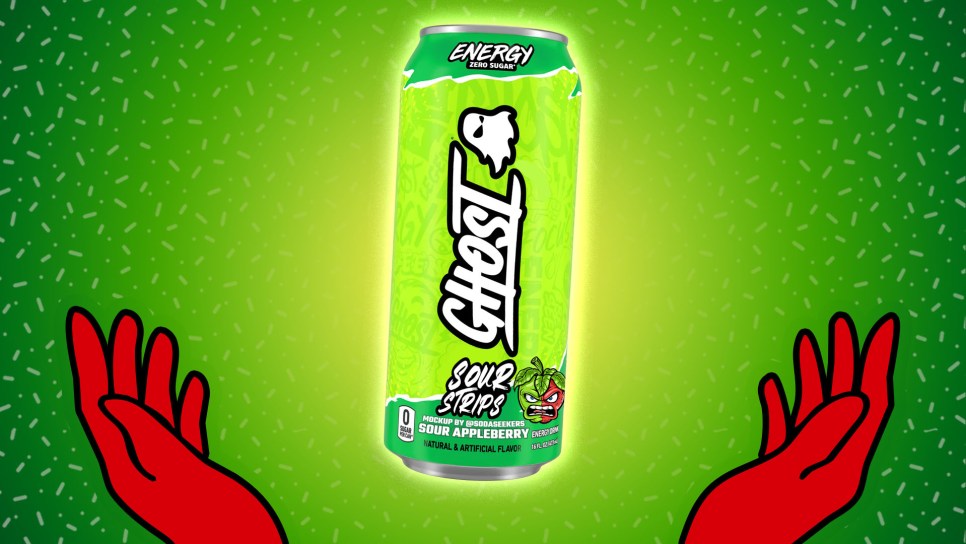 GHOST Sour Strips Appleberry Energy Mockup by @SodaSeekers