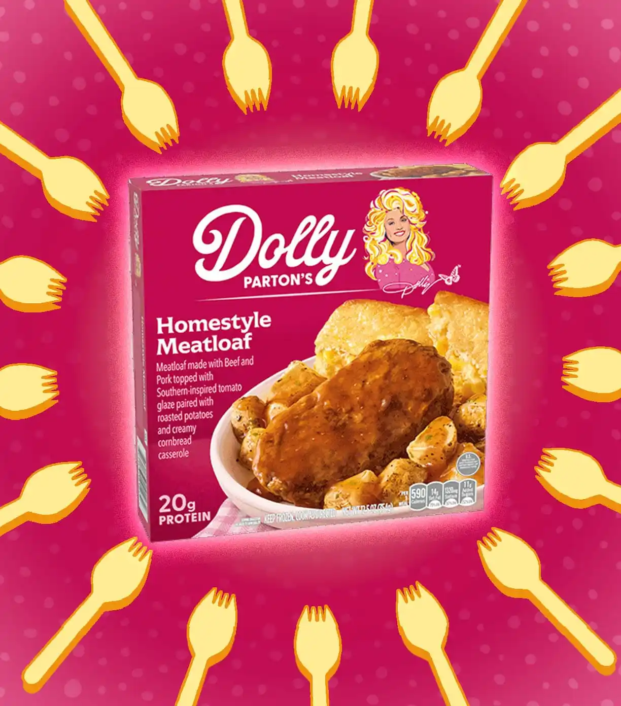 Dolly Parton's Homestyle Meatloaf Frozen Meal