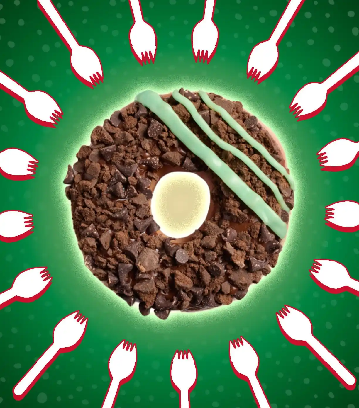 Girl Scouts Thin Mint Krispy Kreme Donut