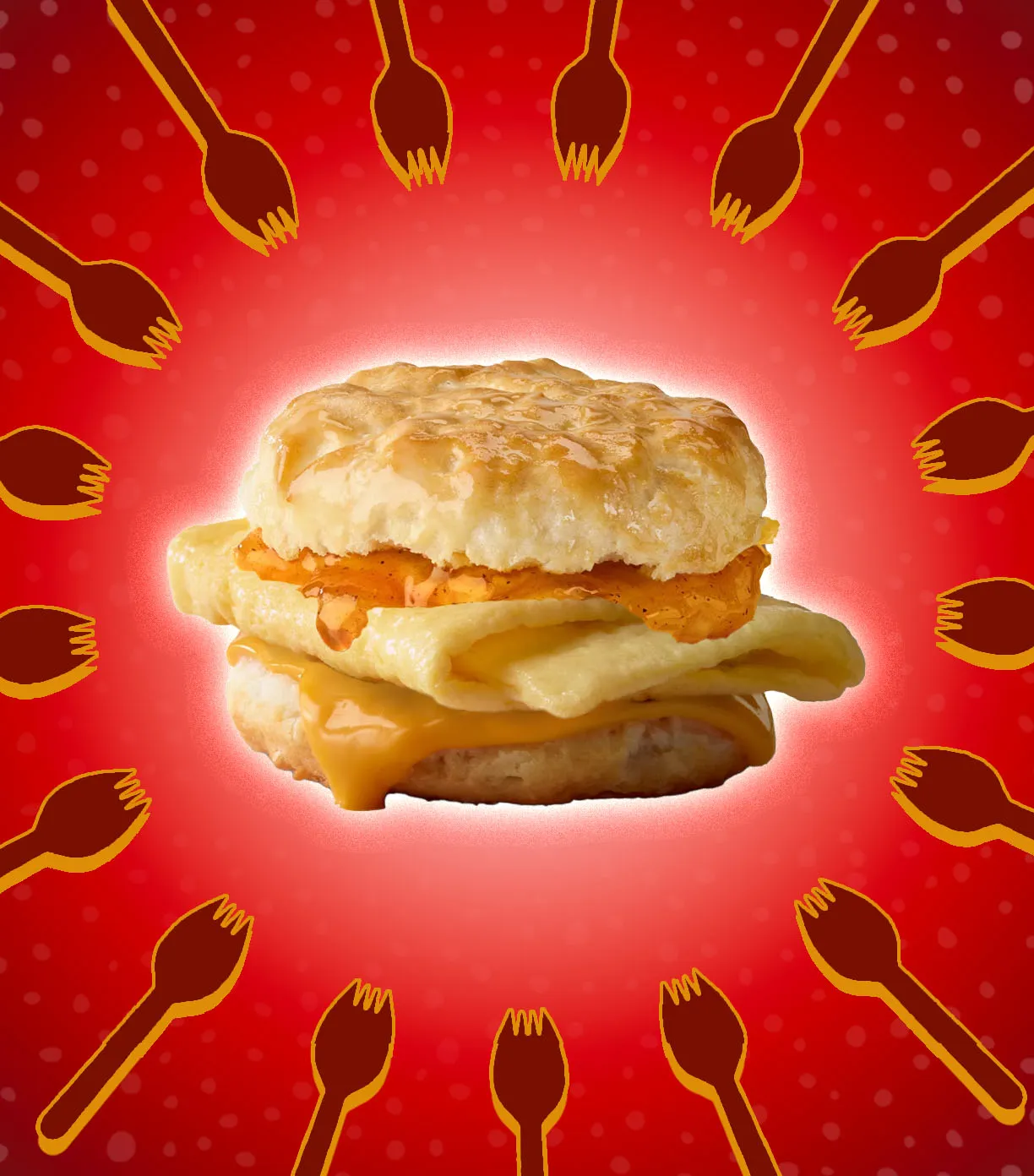 Honey Brown Butter Egg & Cheese Biscuit