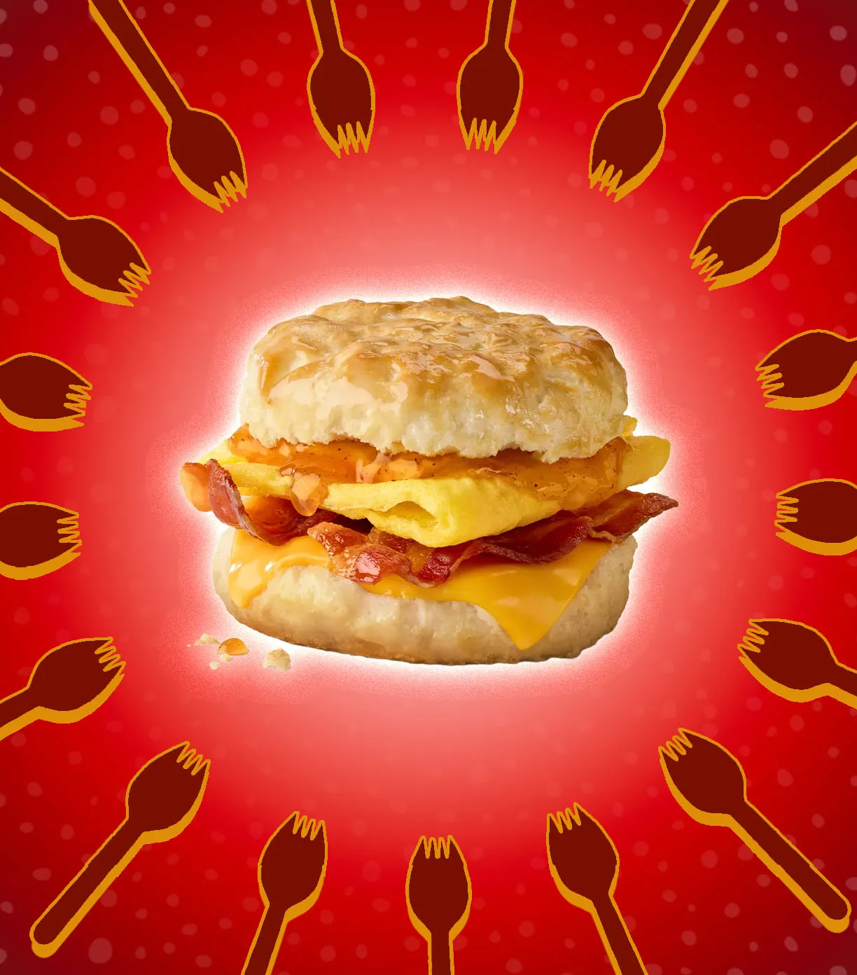 Honey Brown Butter Bacon, Egg & Cheese Biscuit